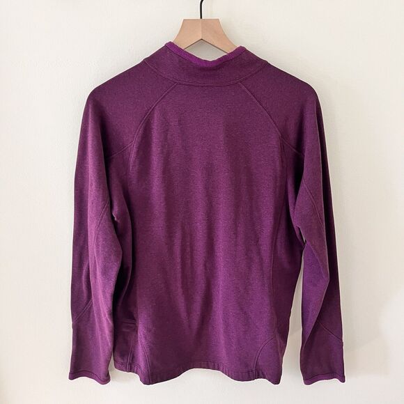 L.L. Bean Women’s Purple Expedition Weight Half Zip - Large - Picture 3 of 10